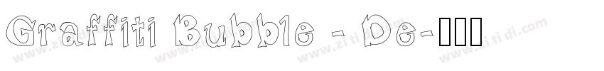 Graffiti Bubble - De字体转换